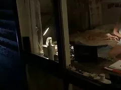 Maszturbálás szőke kukkoló