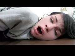 Aranyos brunette gets creampie szép bvr